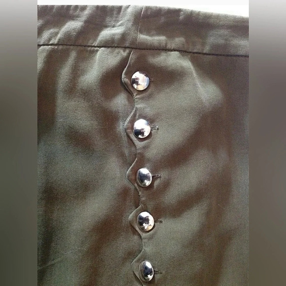 Zara Army Green Embellished Pants - Picture 5 of 13